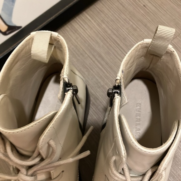 Everlane “Modern” Utility Leather boots w/Laces ivory white color Size 6.5 NWOB - Picture 10 of 15